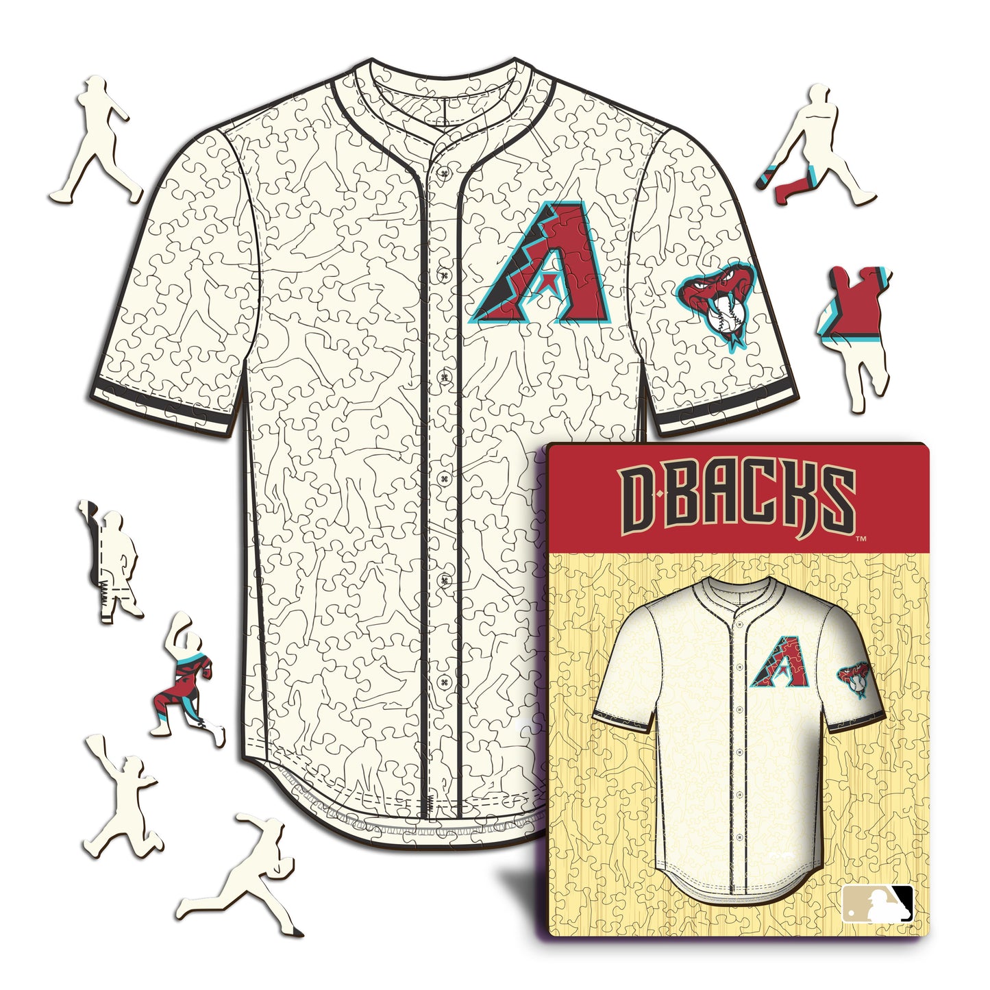 Arizona Diamondbacks™ Jersey Wooden Puzzle