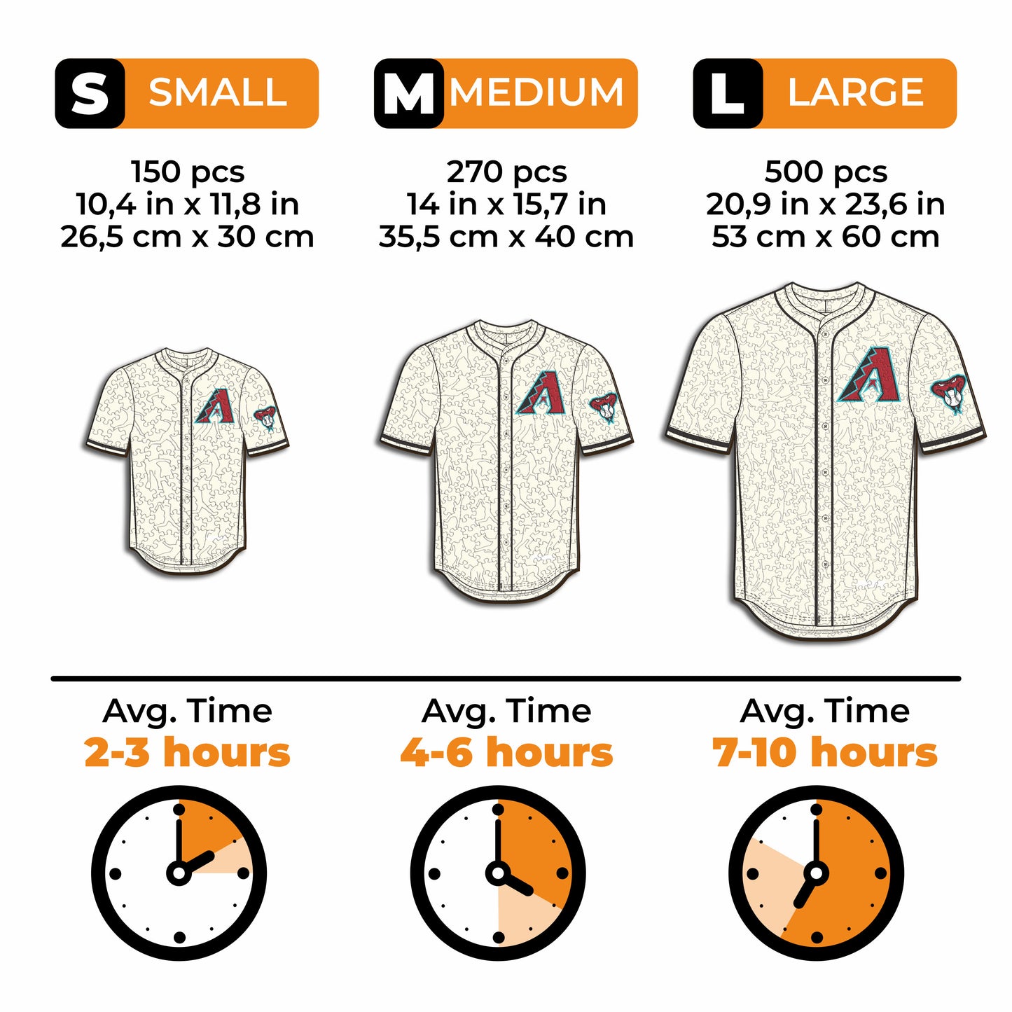 Arizona Diamondbacks™ Jersey Wooden Puzzle