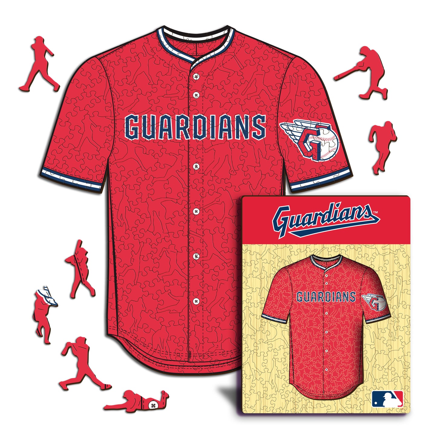 Cleveland Guardians™ - Quebra-cabeça de madeira 
