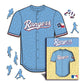Texas Rangers™ Jersey Wooden Puzzle