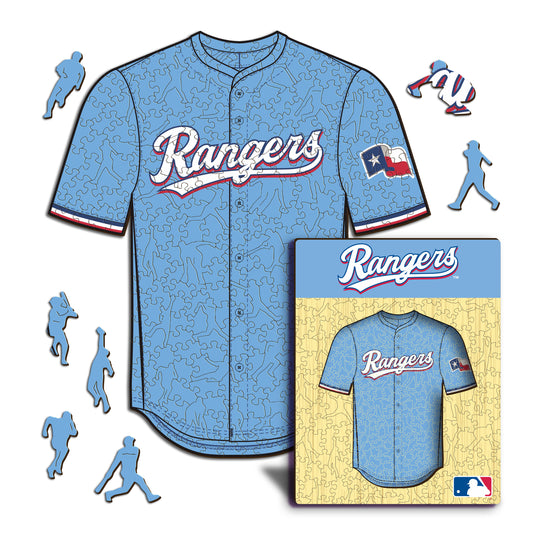 Texas Rangers™ Jersey Wooden Puzzle
