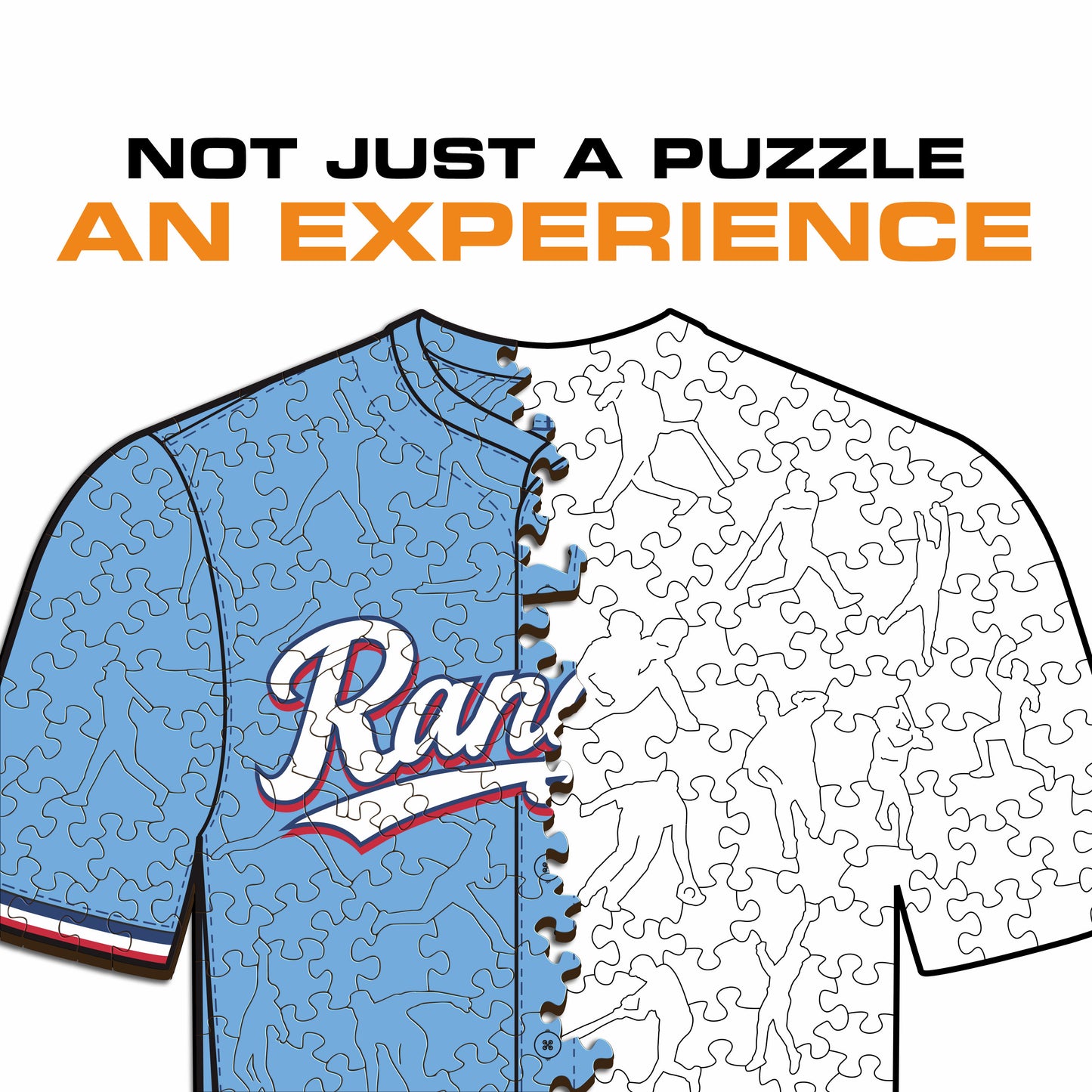Texas Rangers™ Jersey Wooden Puzzle