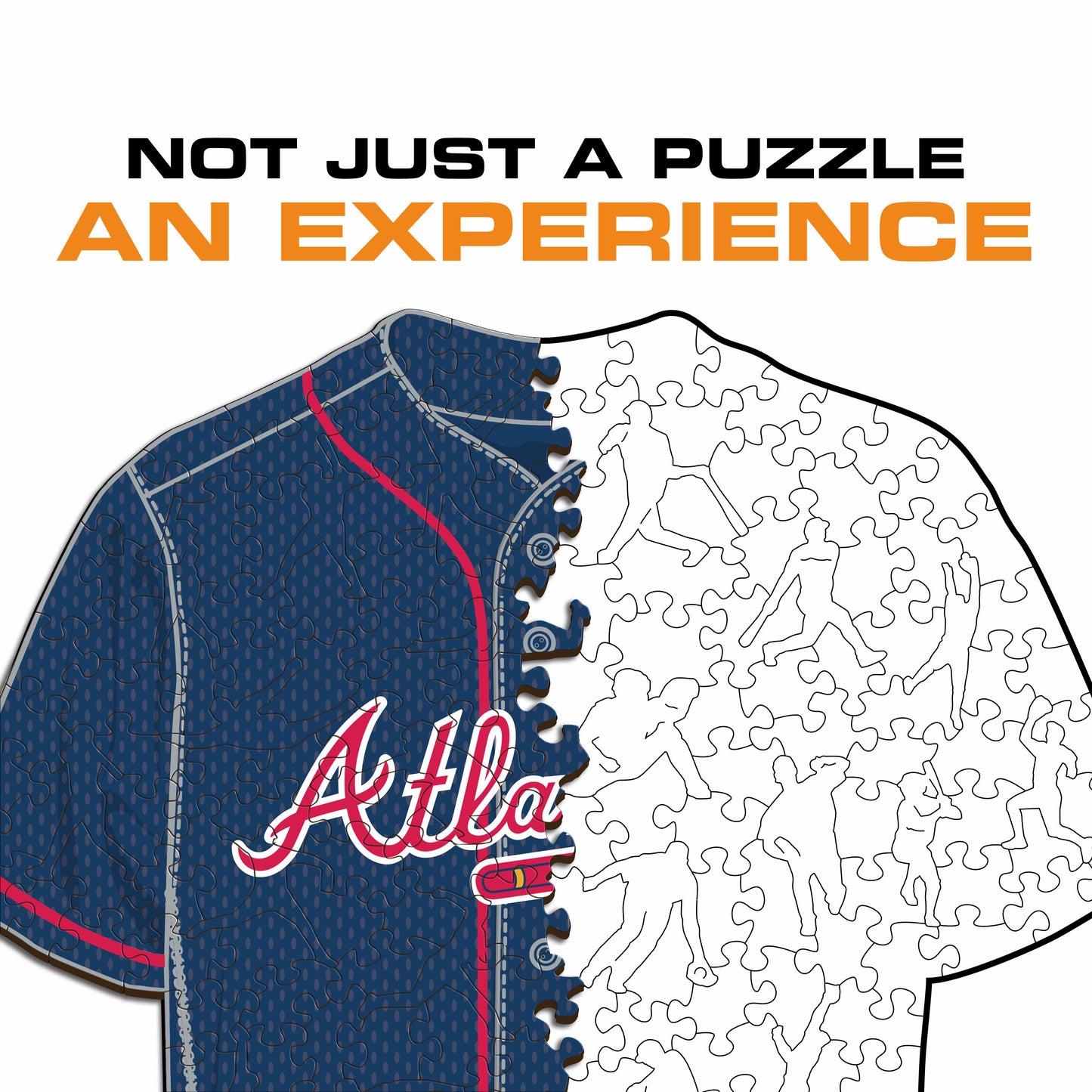 Atlanta Braves™ Jersey Wooden Puzzle