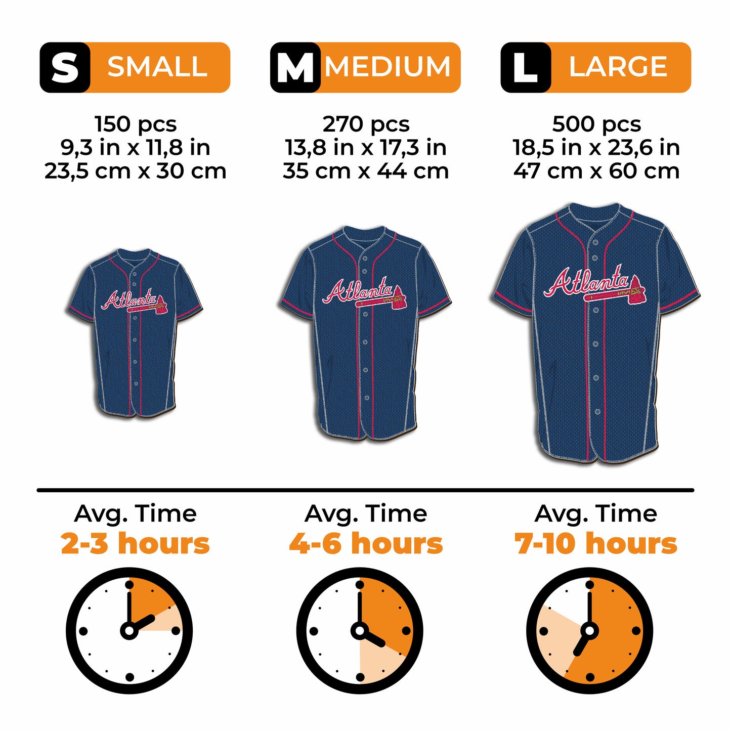 Atlanta Braves™ Jersey Wooden Puzzle