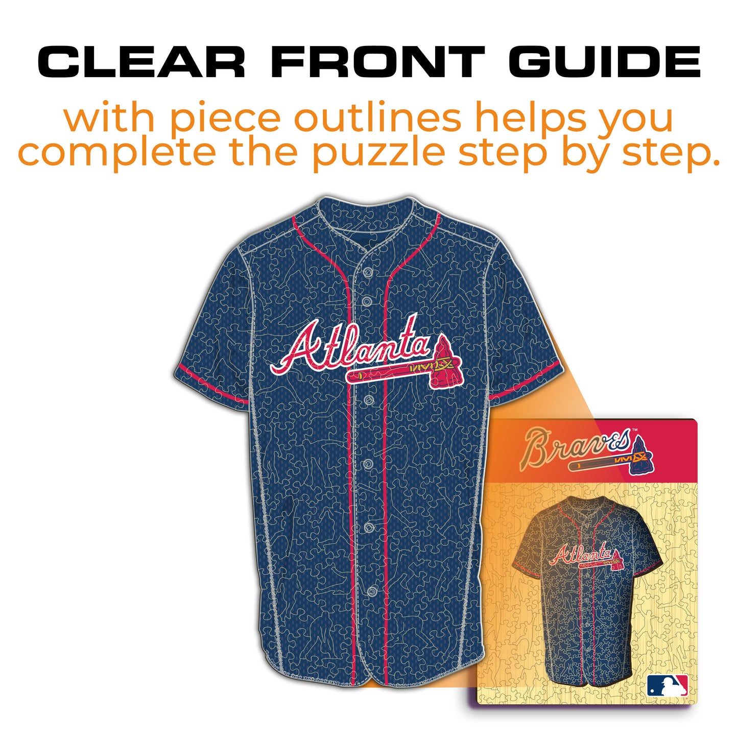 Atlanta Braves™ Jersey Wooden Puzzle