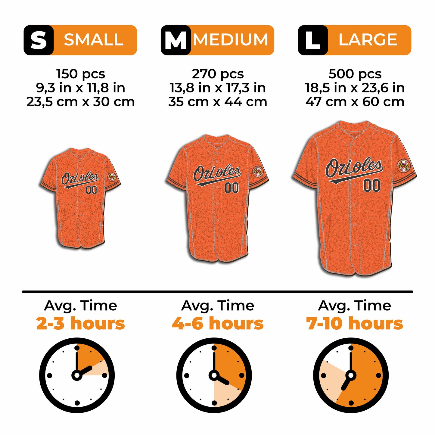 Baltimore Orioles™ Jersey Wooden Puzzle
