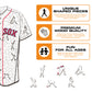 Boston Red Sox™ Jersey Wooden Puzzle