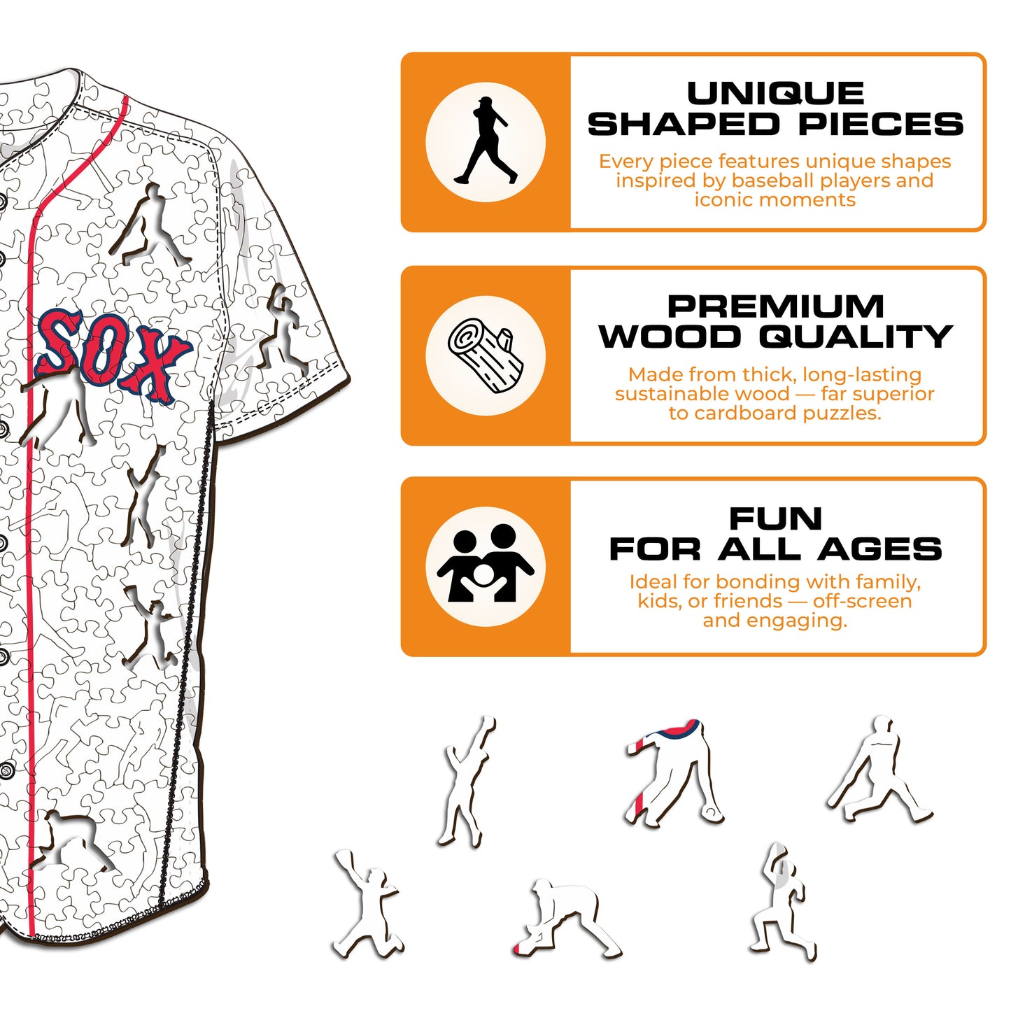 Boston Red Sox™ Jersey Wooden Puzzle