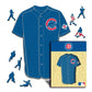 Chicago Cubs™ Jersey Wooden Puzzle