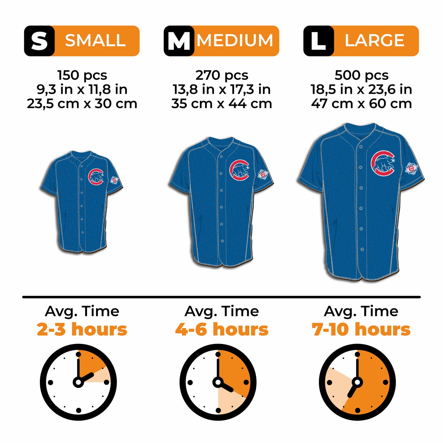 Chicago Cubs™ Jersey Wooden Puzzle