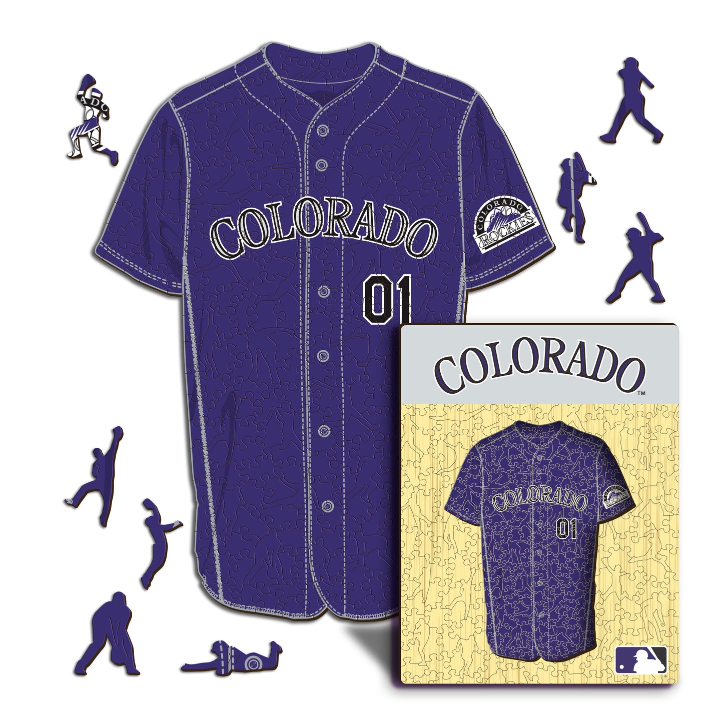 Colorado Rockies™ - Quebra-cabeça de madeira