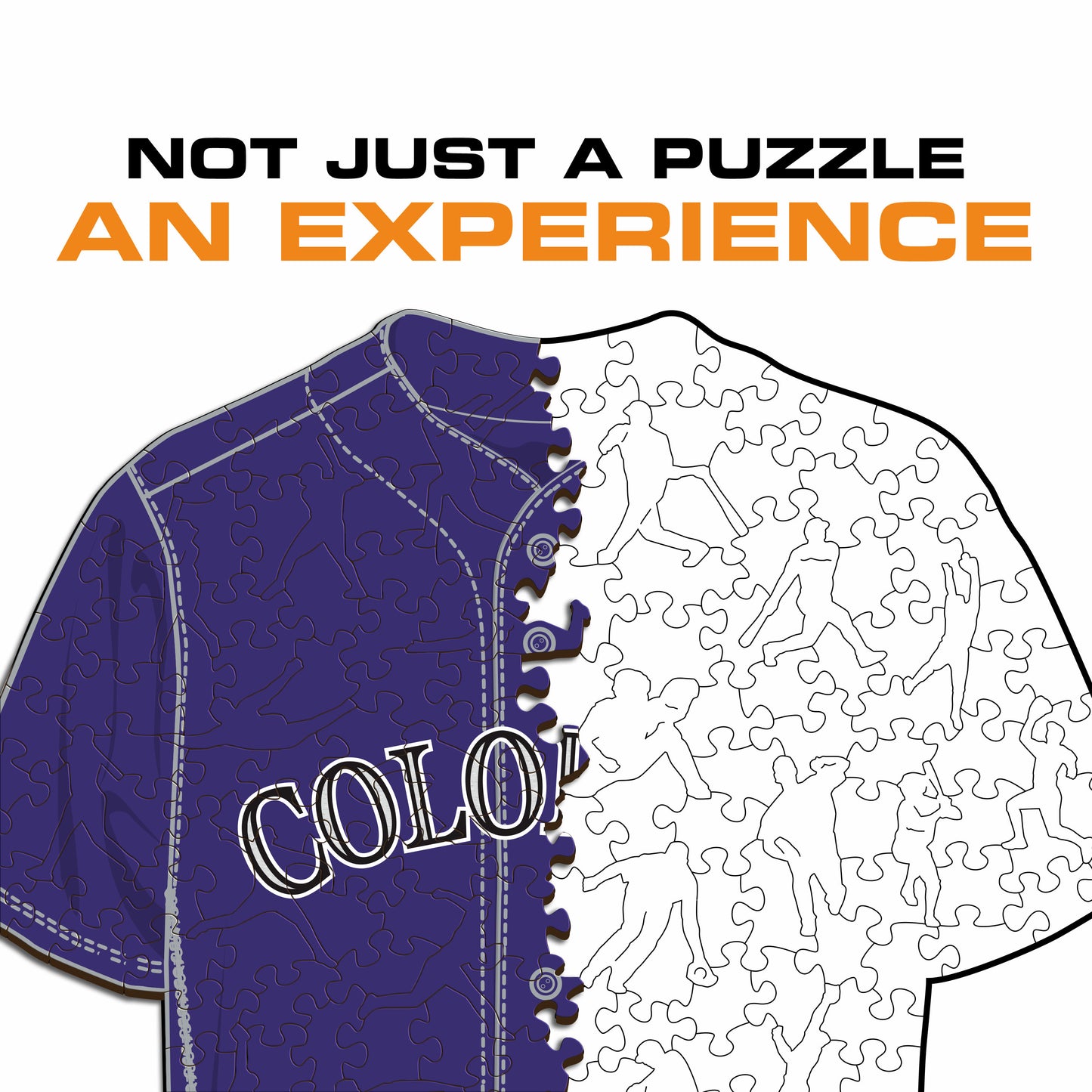 Colorado Rockies™ - Quebra-cabeça de madeira