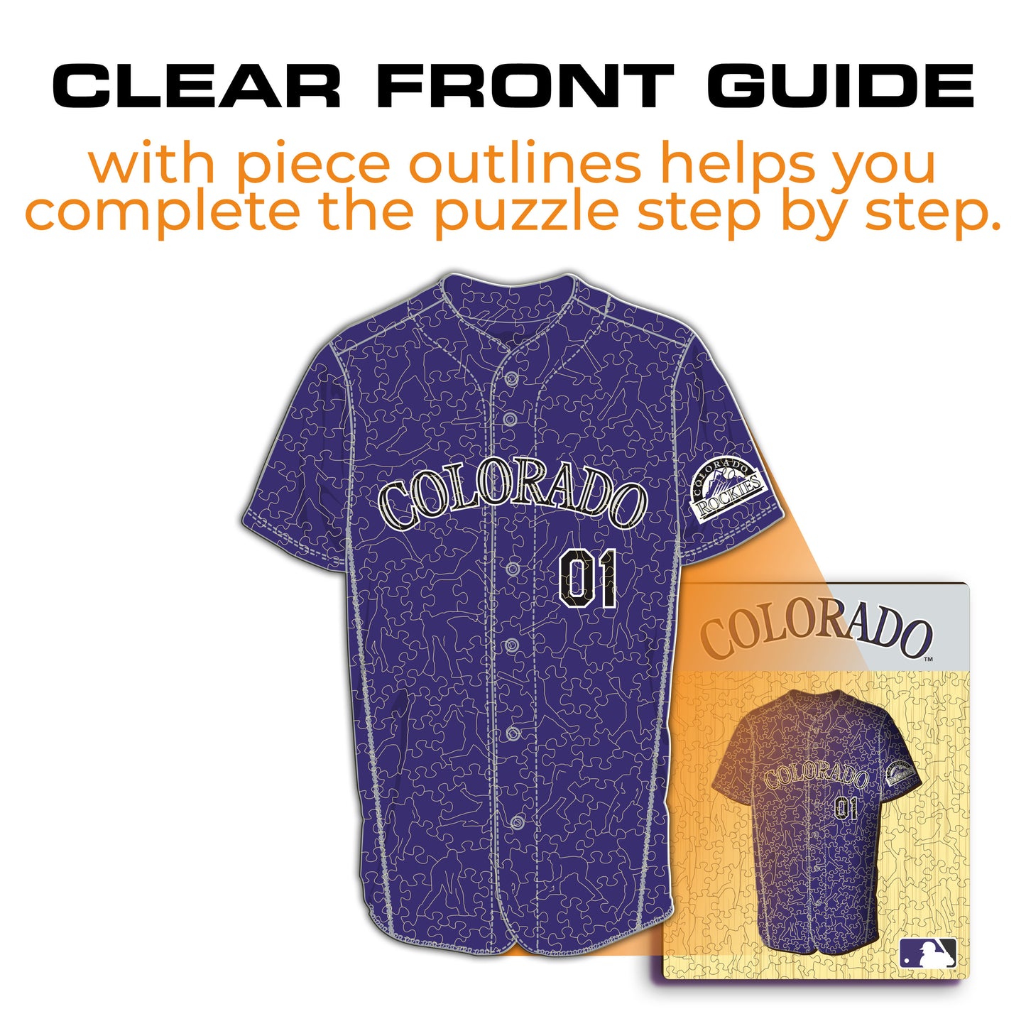Colorado Rockies™ - Quebra-cabeça de madeira