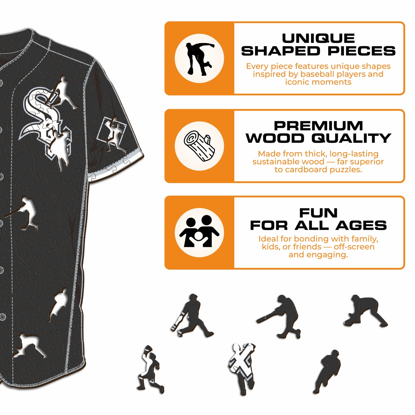Chicago White Sox™ Jersey Wooden Puzzle