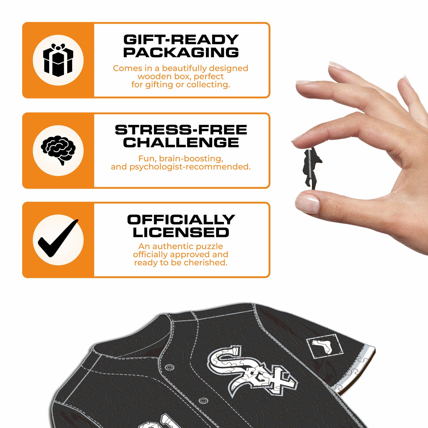 Chicago White Sox™ Jersey Wooden Puzzle