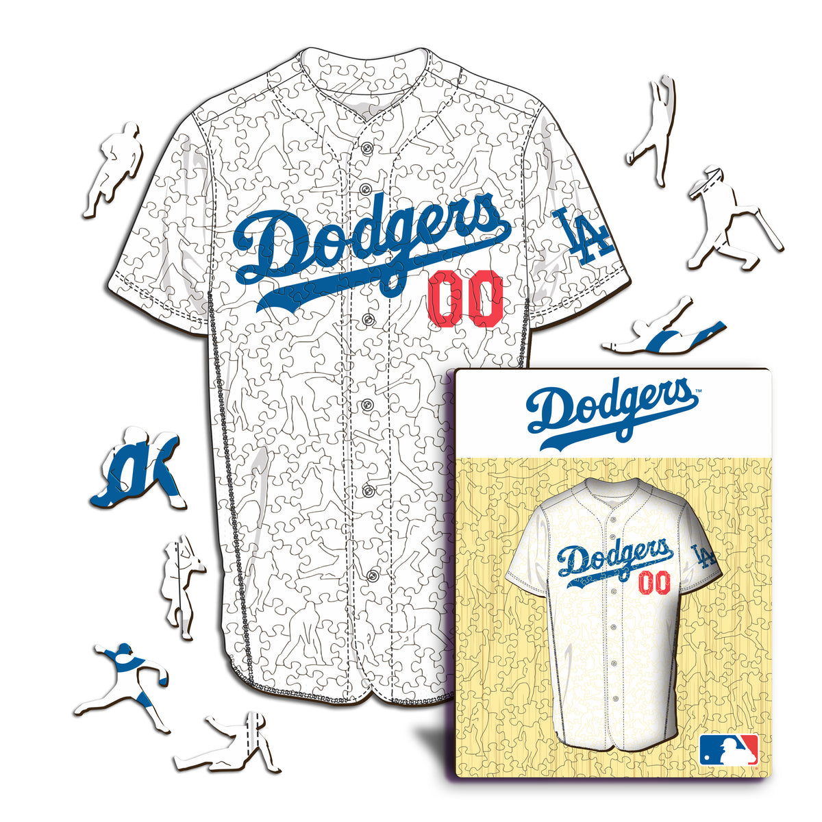 Pacote com 2 logotipos do Los Angeles Dodgers™ + World Series 2024 