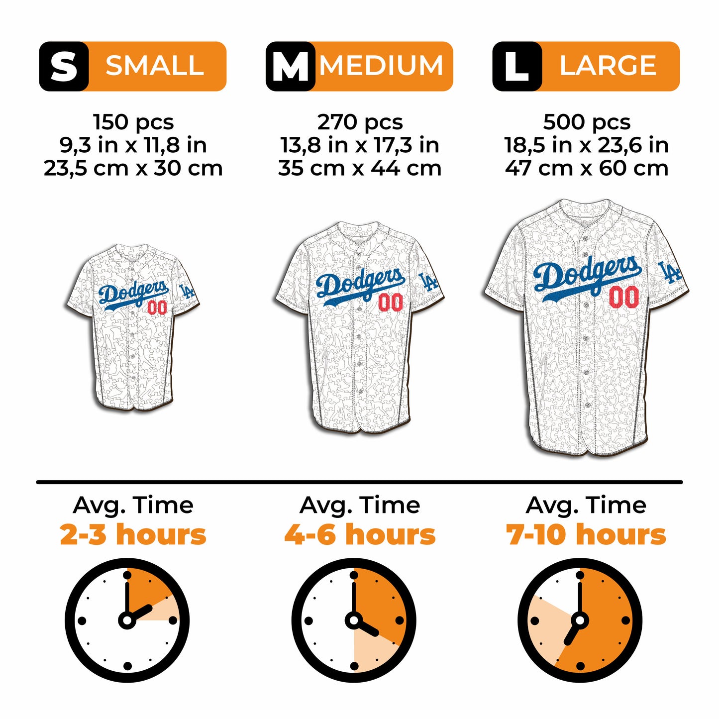 Los Angeles Dodgers™ - Quebra-cabeça de madeira 