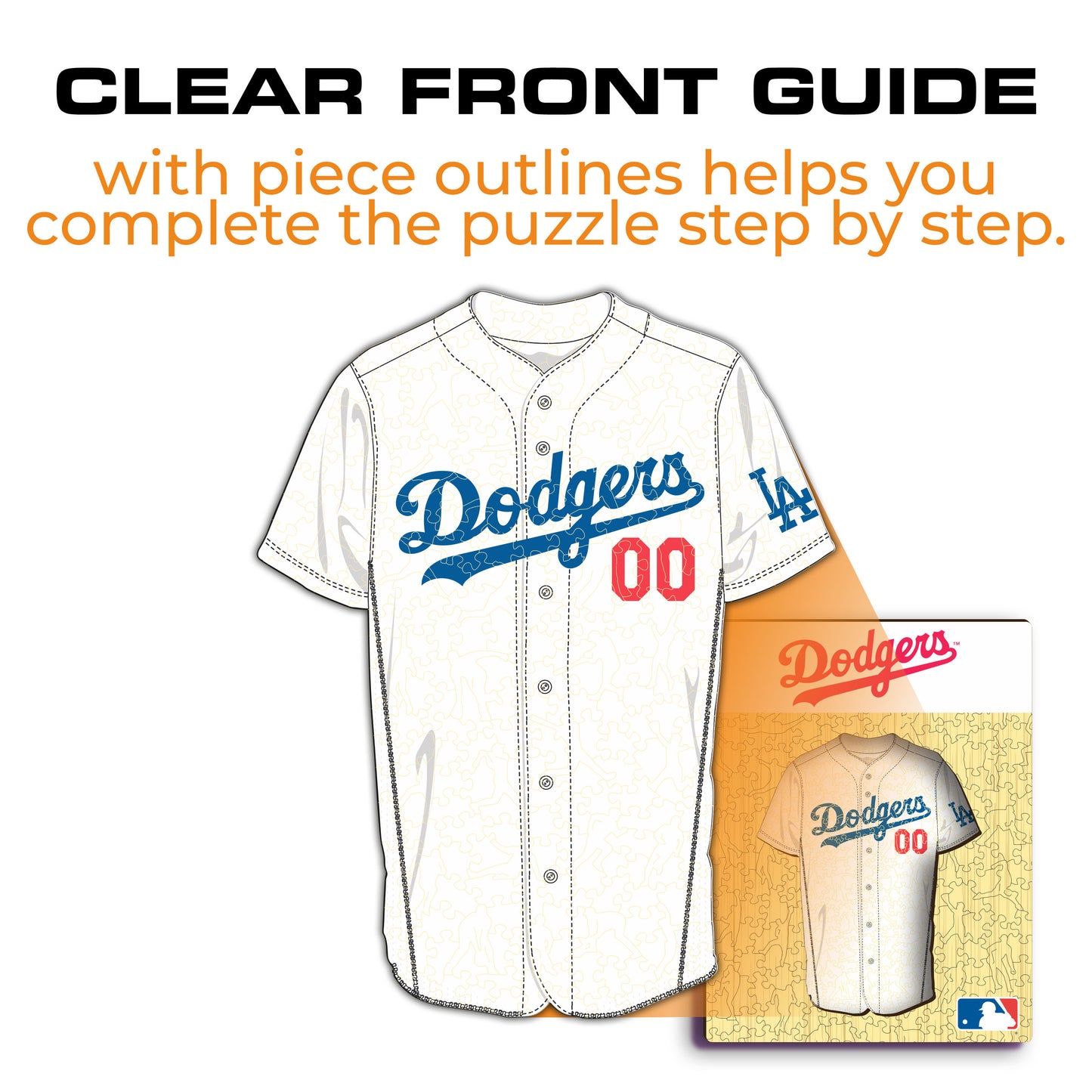 Los Angeles Dodgers™ - Quebra-cabeça de madeira 