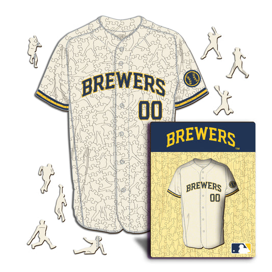 Milwaukee Brewers™ Jersey Wooden Puzzle