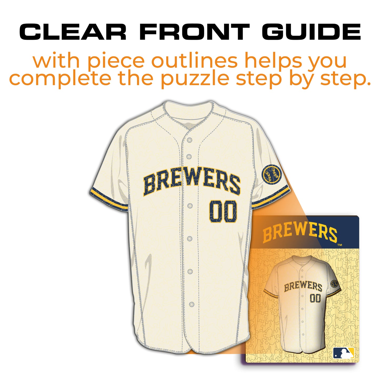 Milwaukee Brewers™ Jersey Wooden Puzzle
