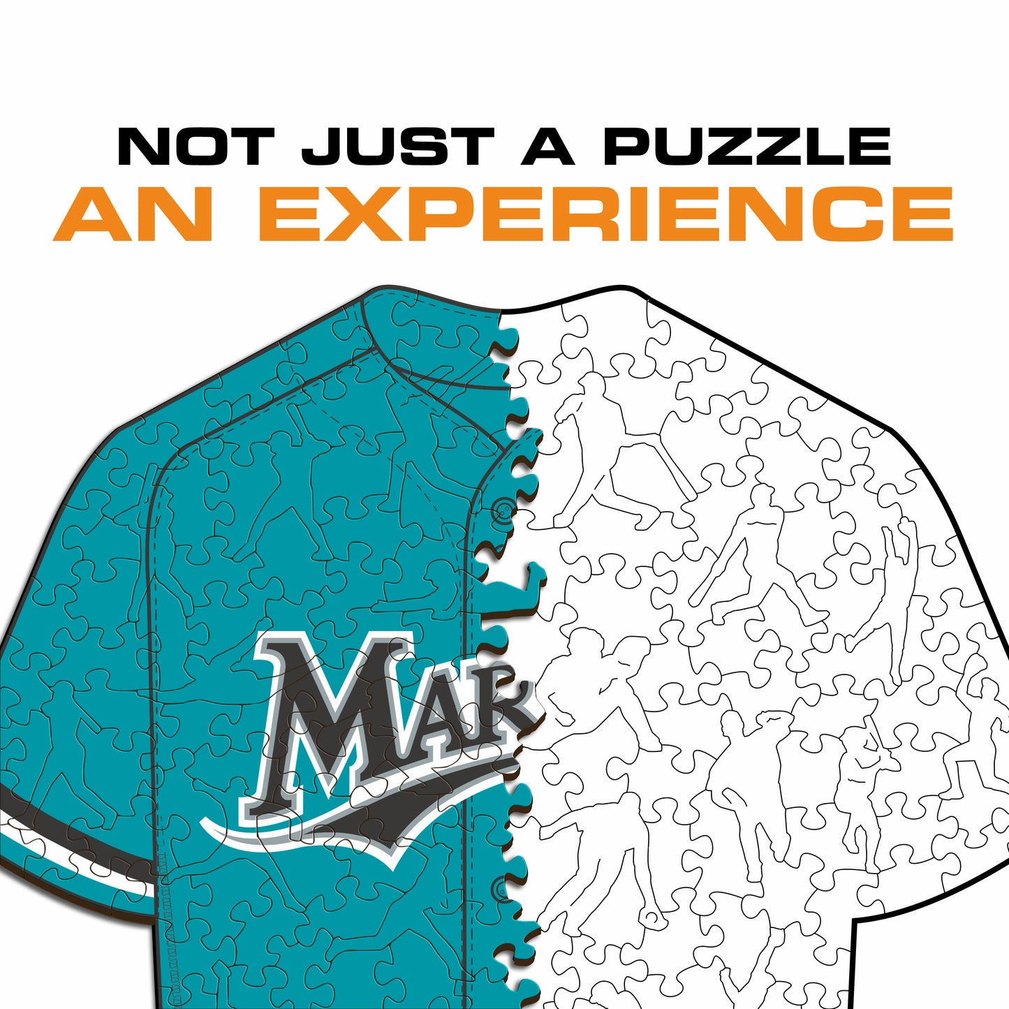 Miami Marlins™ Jersey Wooden Puzzle