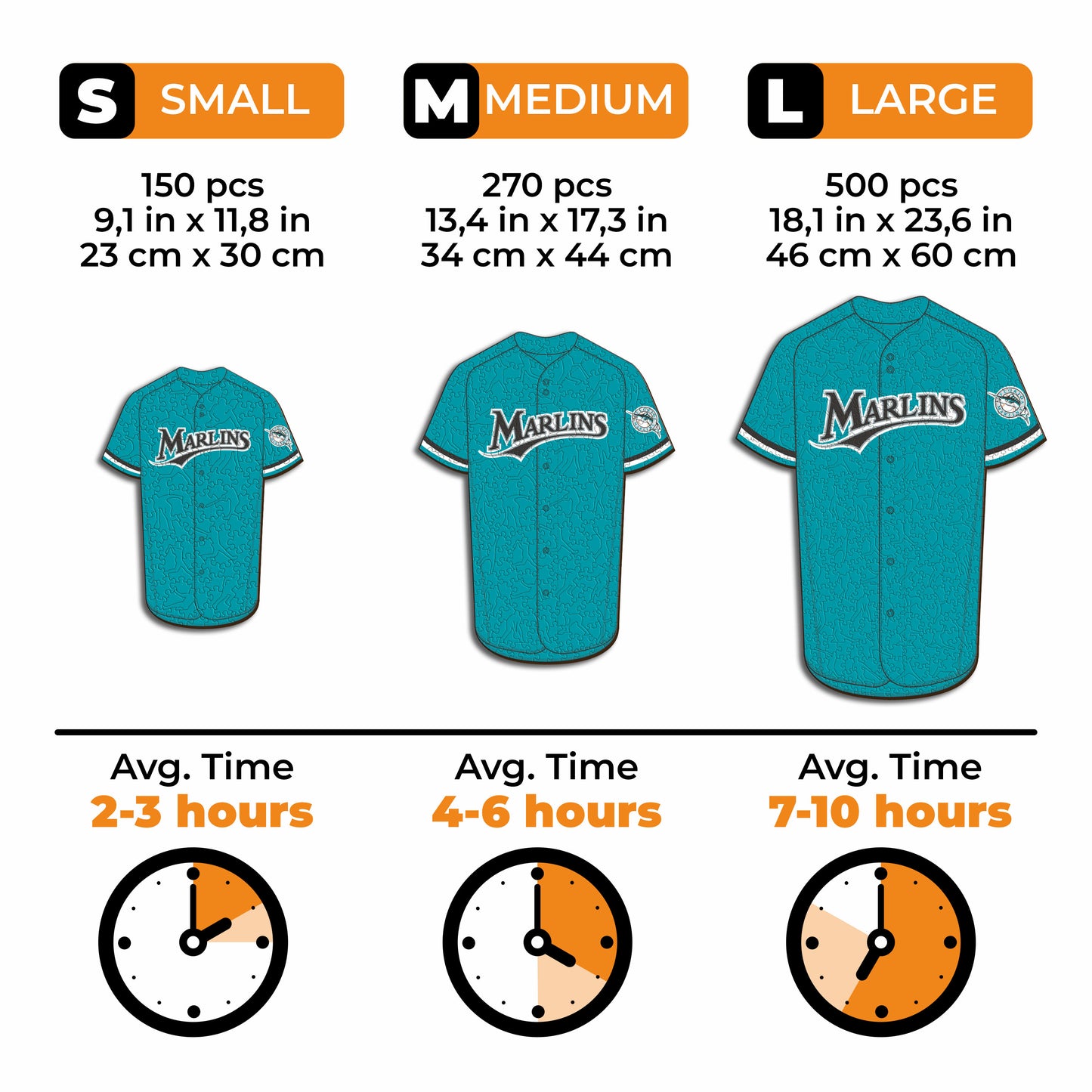 Miami Marlins™ Jersey Wooden Puzzle