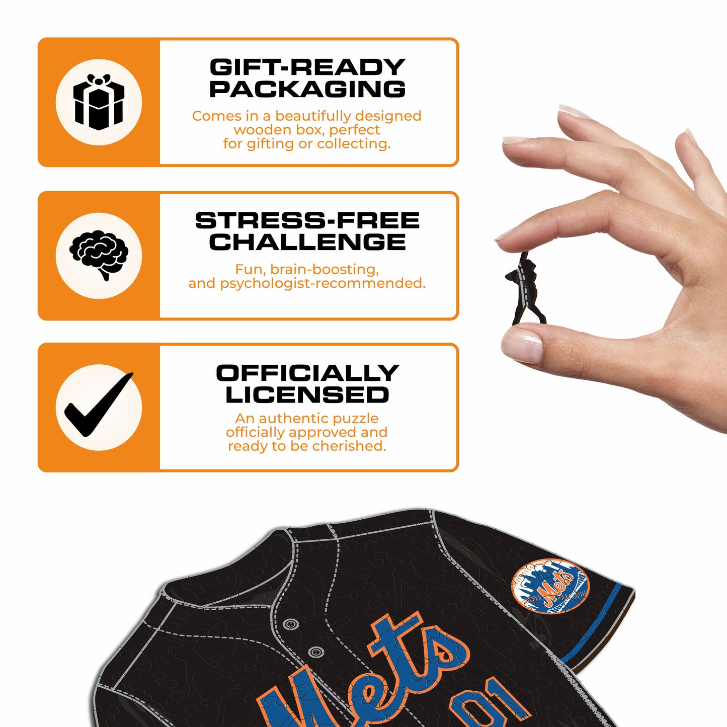 New York Mets™ Jersey Wooden Puzzle
