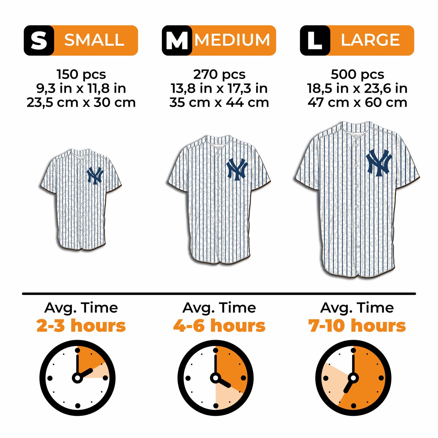 New York Yankees™ - Quebra-cabeça de madeira 