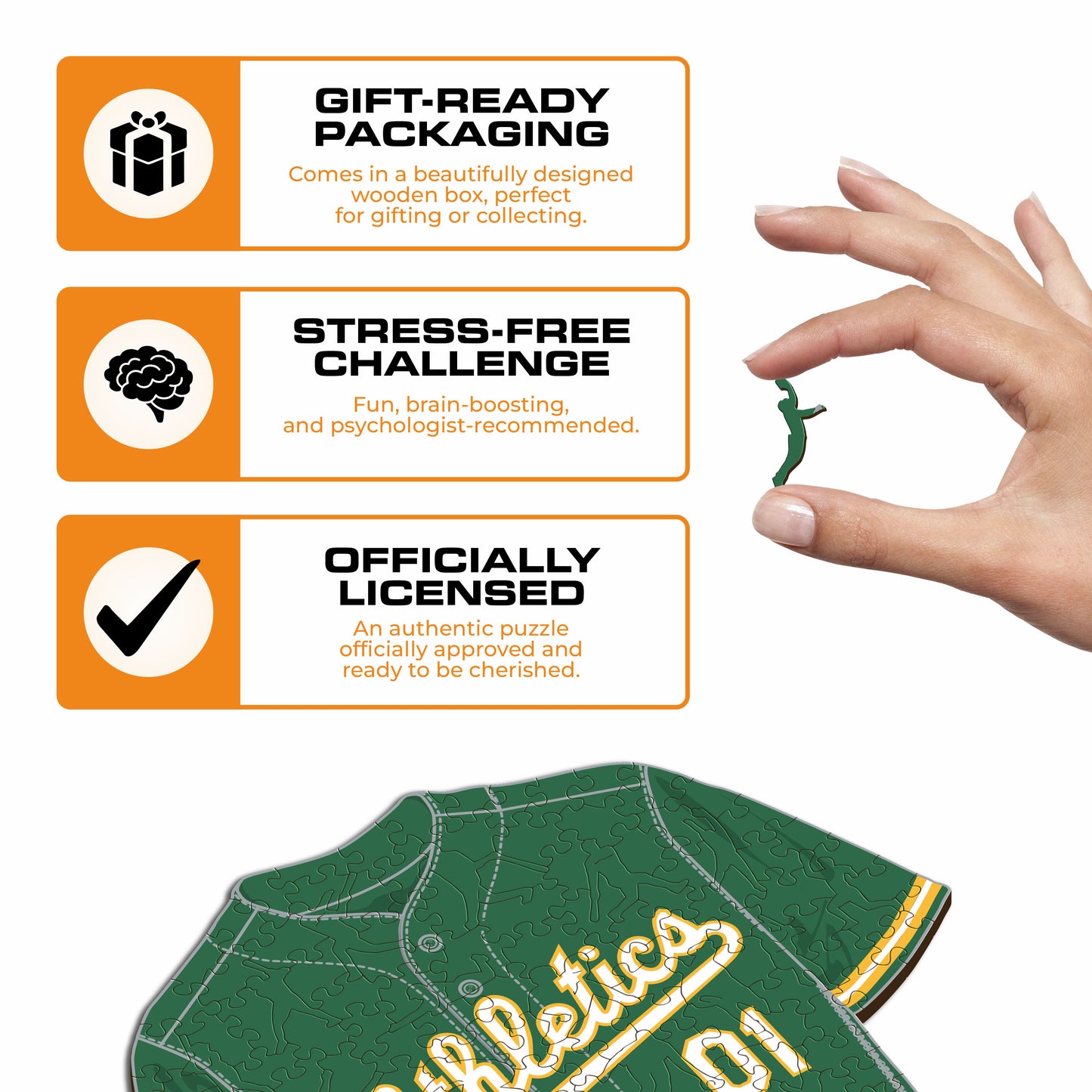 Athletics™ Jersey Wooden Puzzle