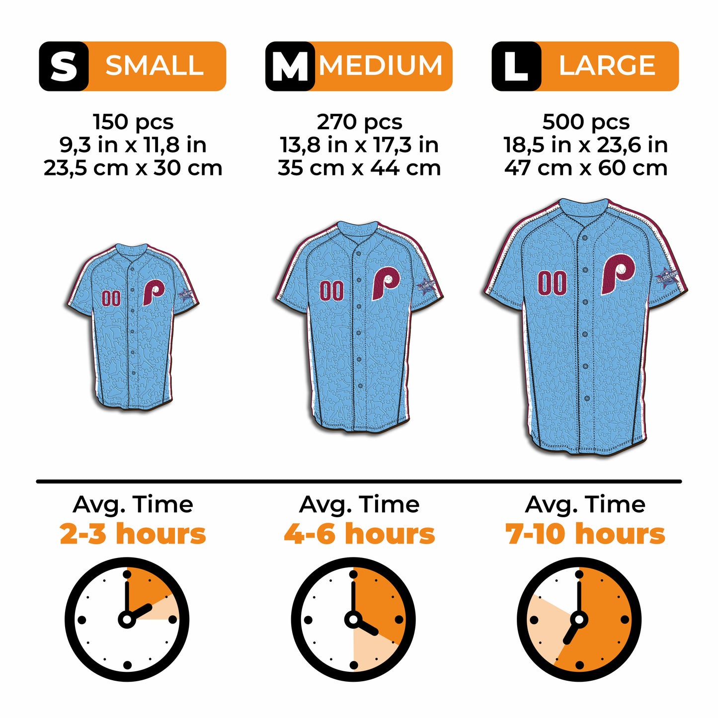 Philadelphia Phillies™ Jersey Wooden Puzzle