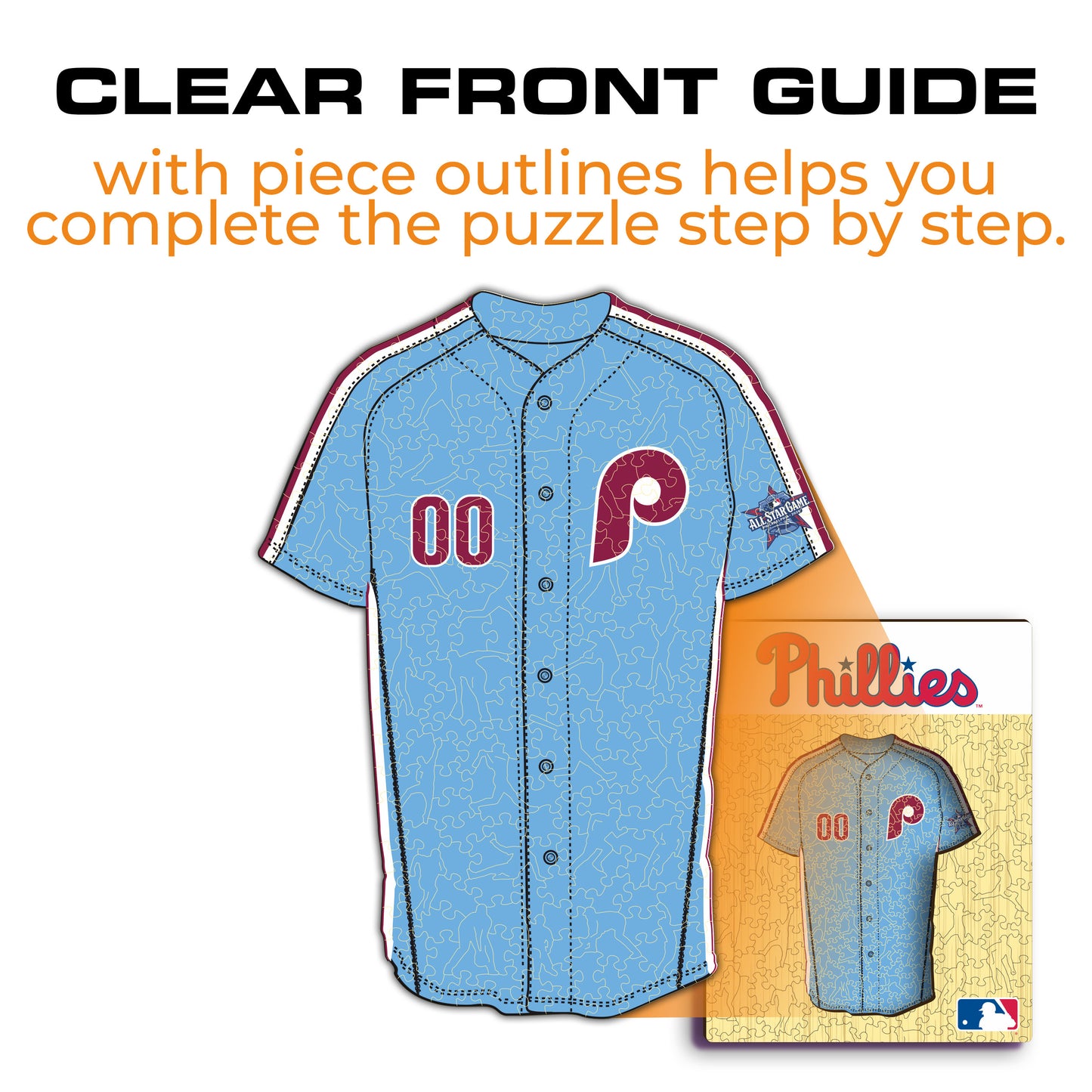 Philadelphia Phillies™ Jersey Wooden Puzzle