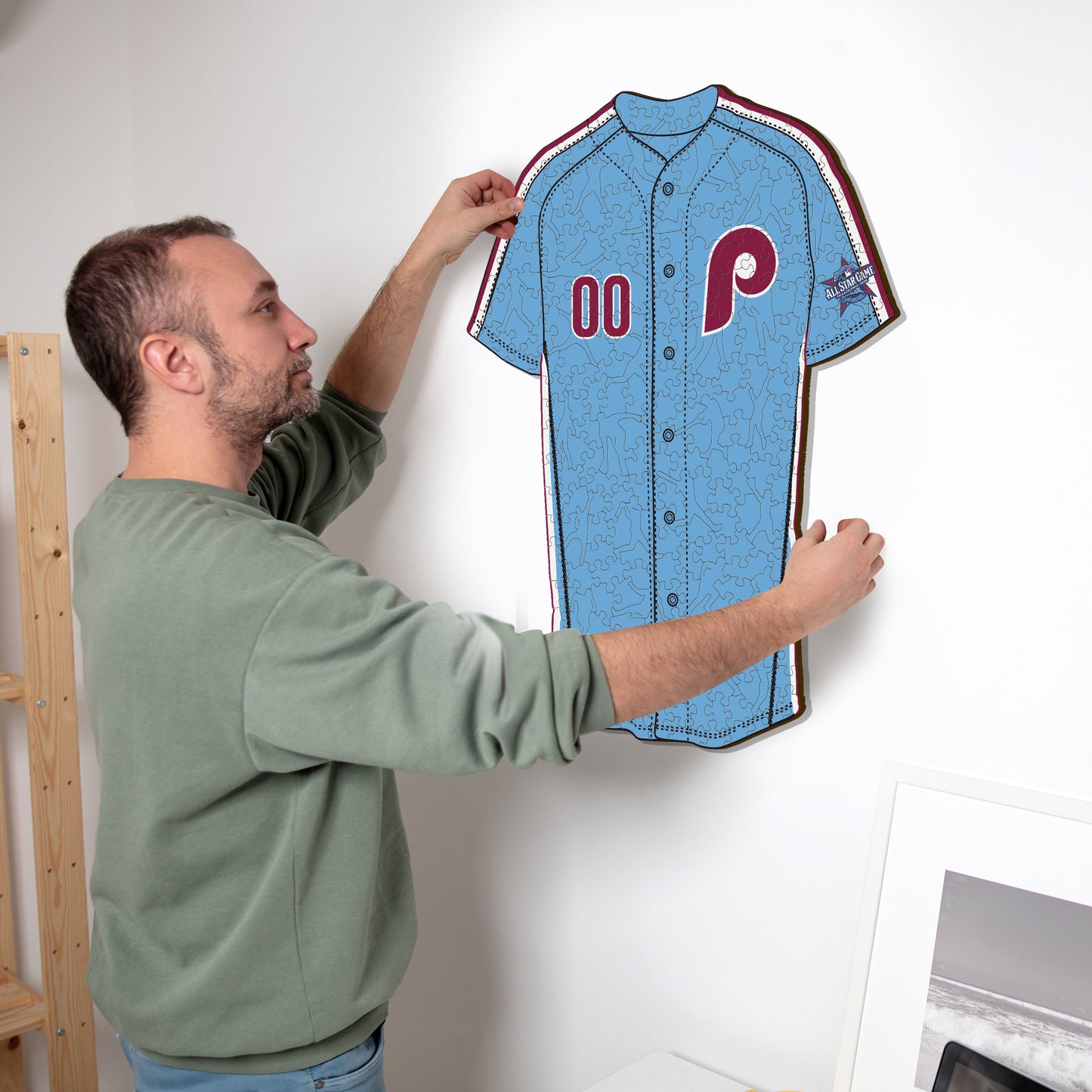 Philadelphia Phillies™ Jersey Wooden Puzzle