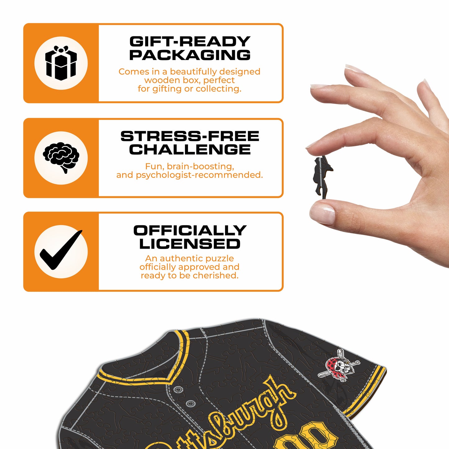 Pittsburgh Pirates™ Jersey Wooden Puzzle