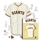 San Francisco Giants™ - Quebra-cabeça de madeira 