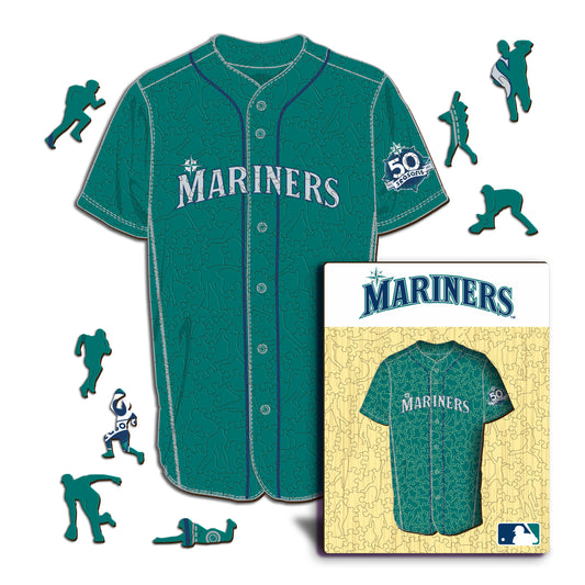 Seattle Mariners™ - Quebra-cabeça de madeira 