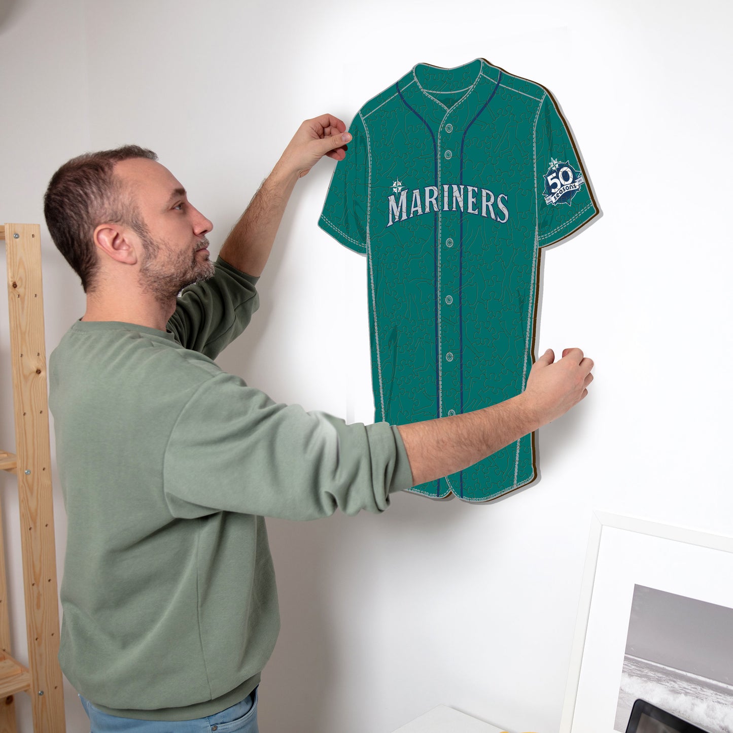 Seattle Mariners™ - Quebra-cabeça de madeira 