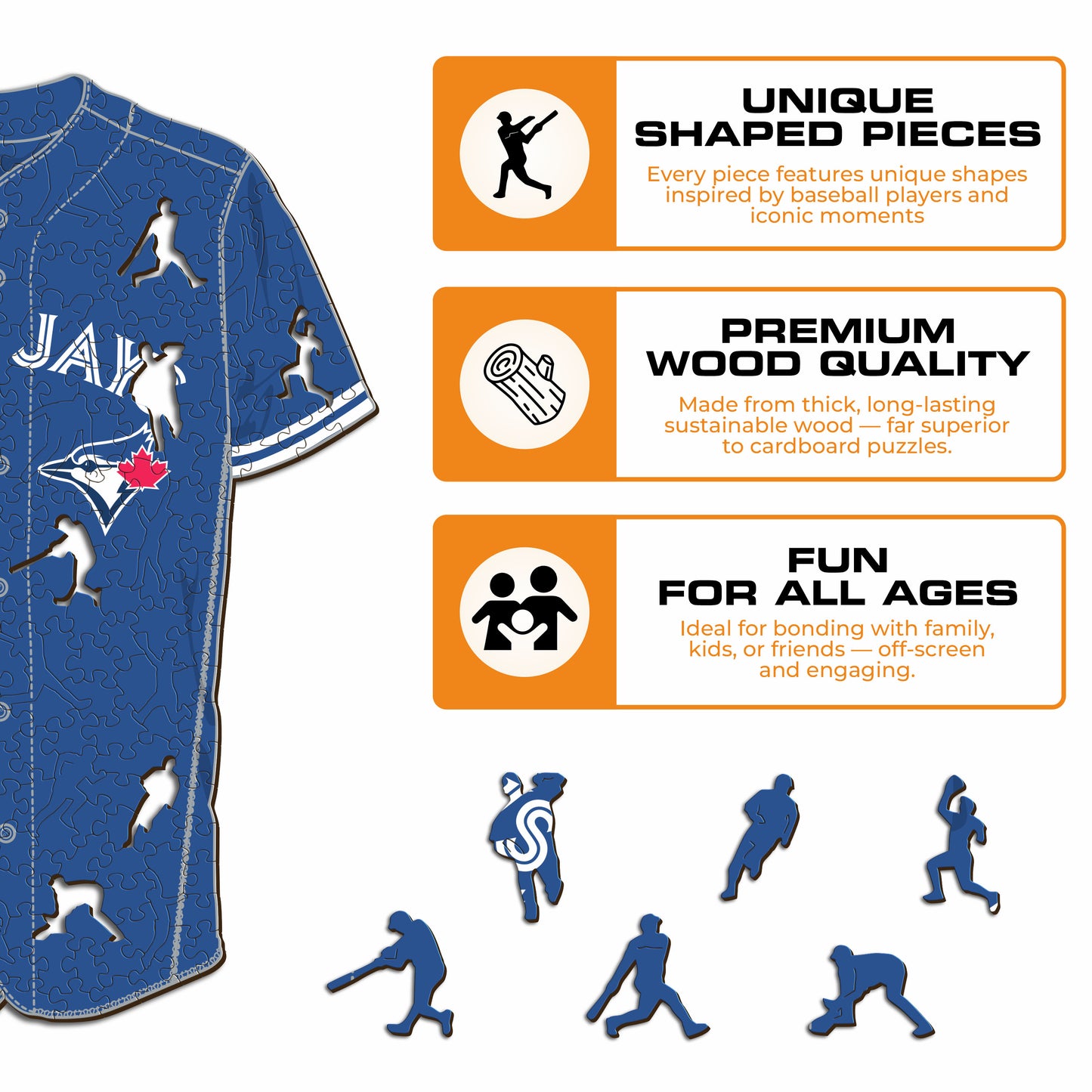 Toronto Blue Jays™ Jersey Wooden Puzzle