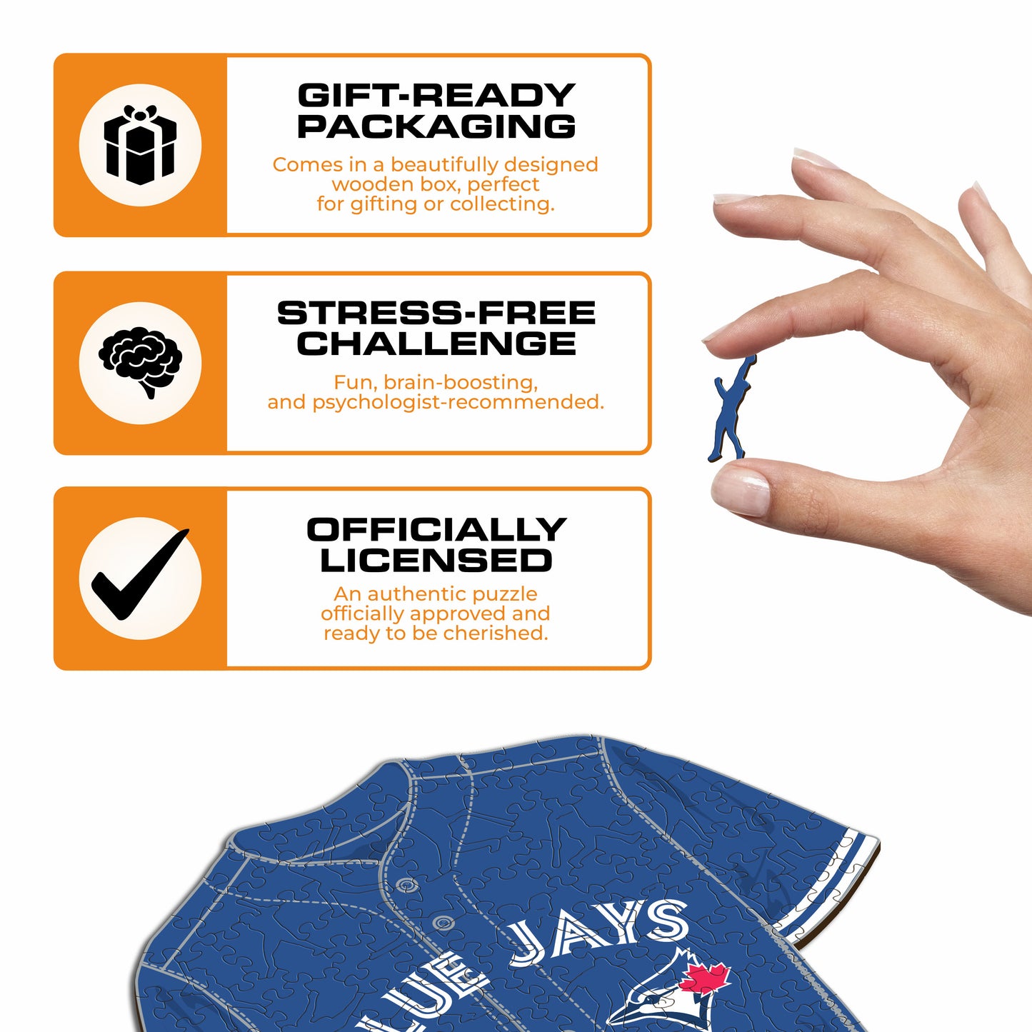 Toronto Blue Jays™ Jersey Wooden Puzzle