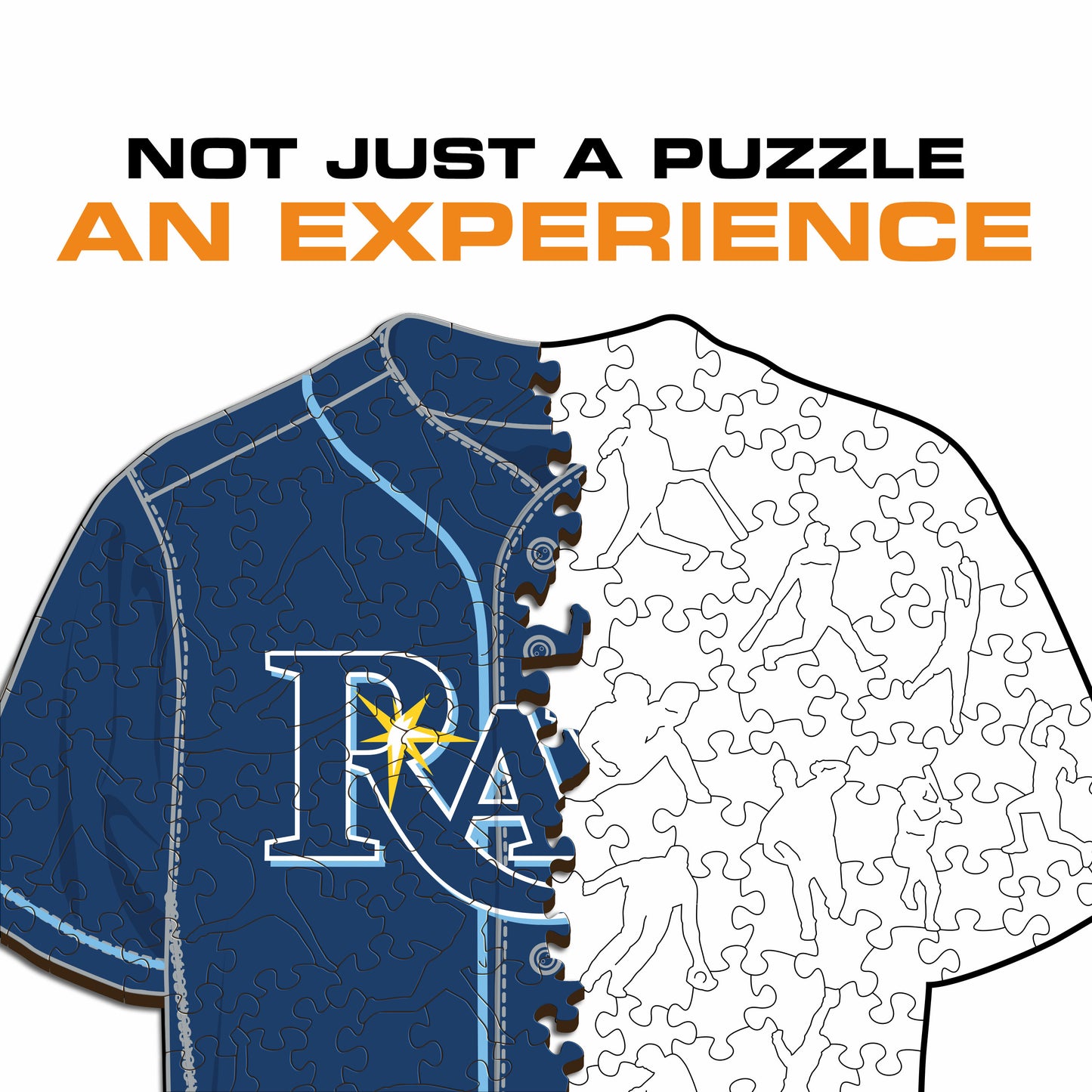 Tampa Bay Rays™ Jersey Wooden Puzzle