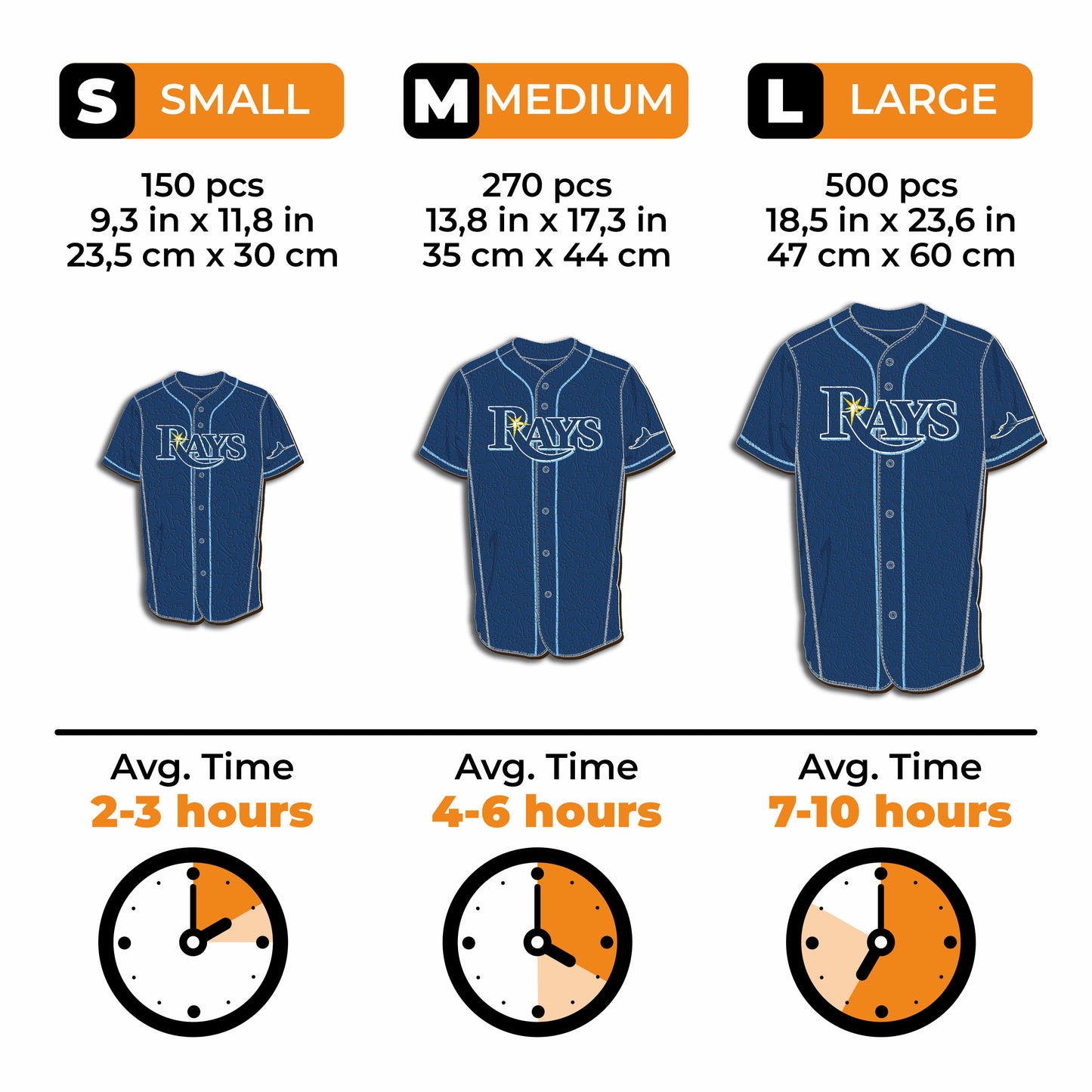 Tampa Bay Rays™ Jersey Wooden Puzzle