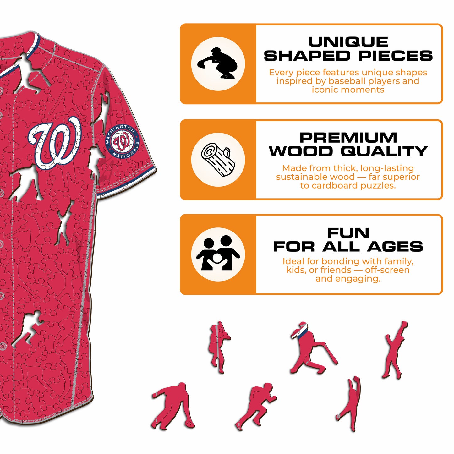 Washington Nationals™ Jersey Wooden Puzzle