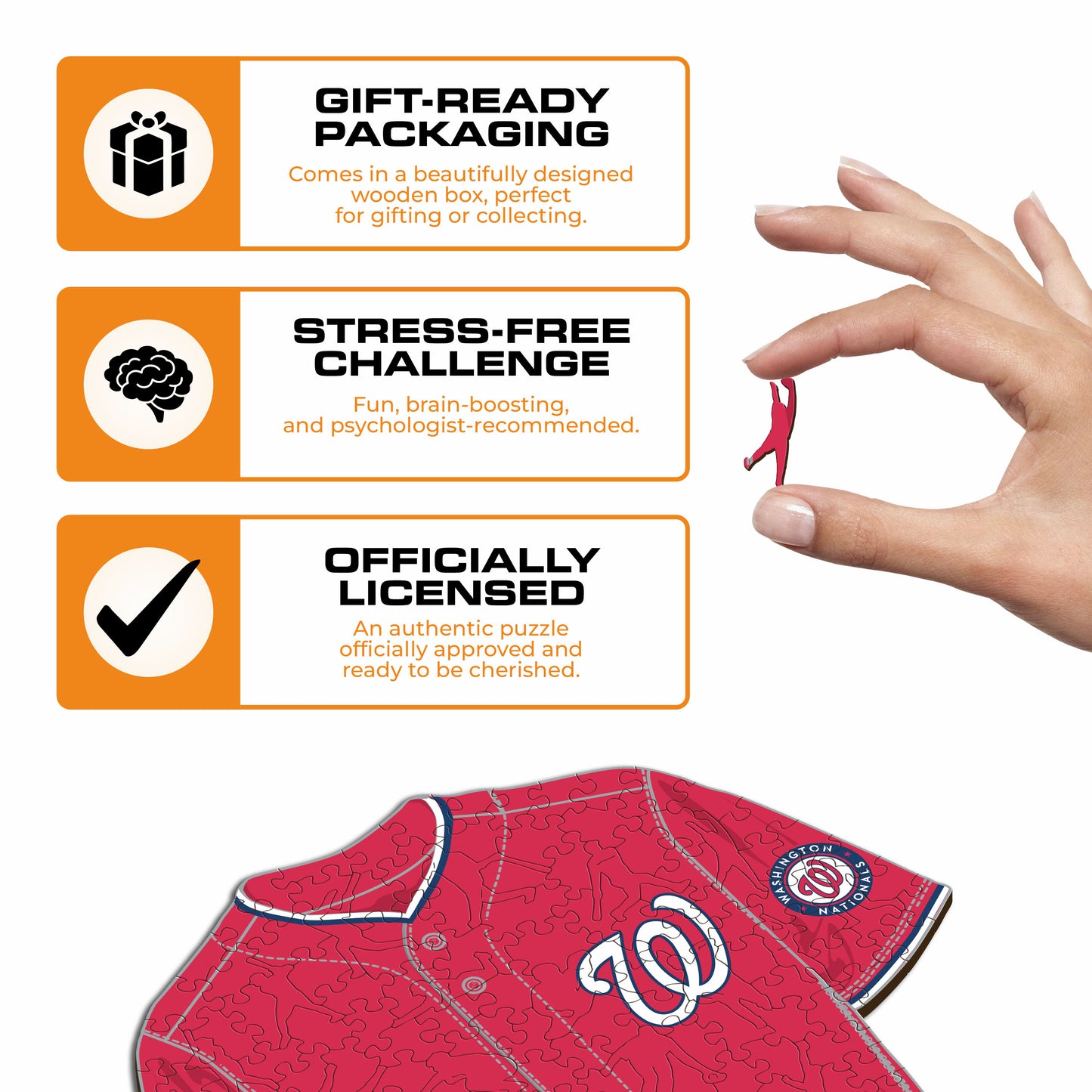 Washington Nationals™ Jersey Wooden Puzzle