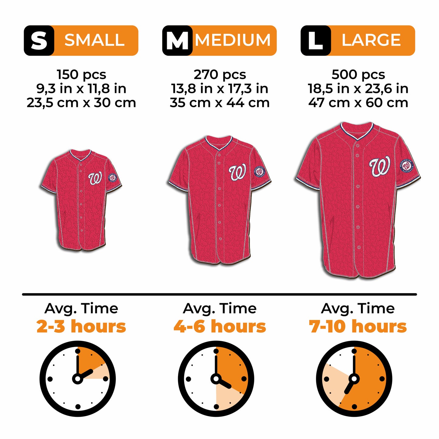 Washington Nationals™ Jersey Wooden Puzzle
