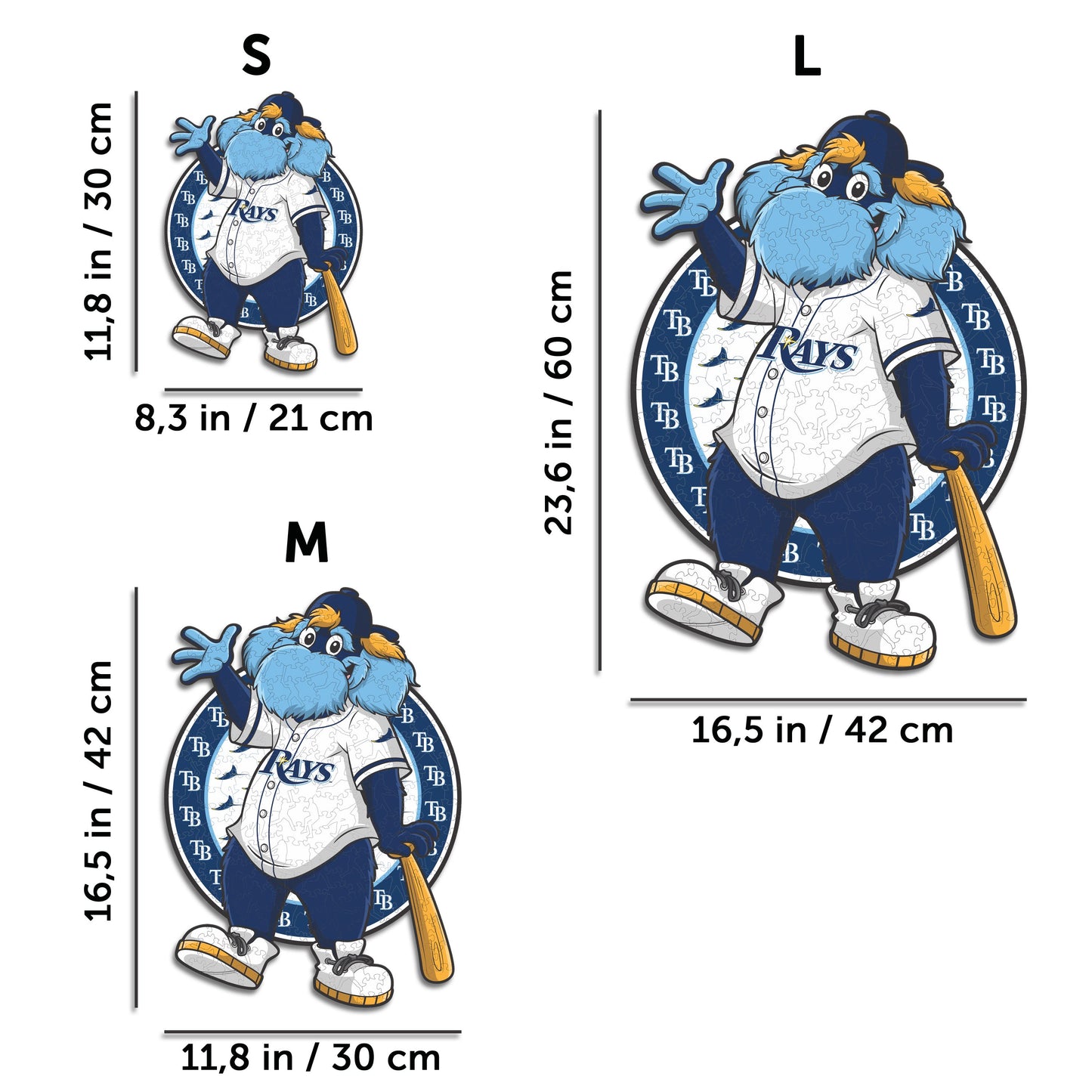 2 PACK Tampa Bay Rays™ Baseball + Mascot