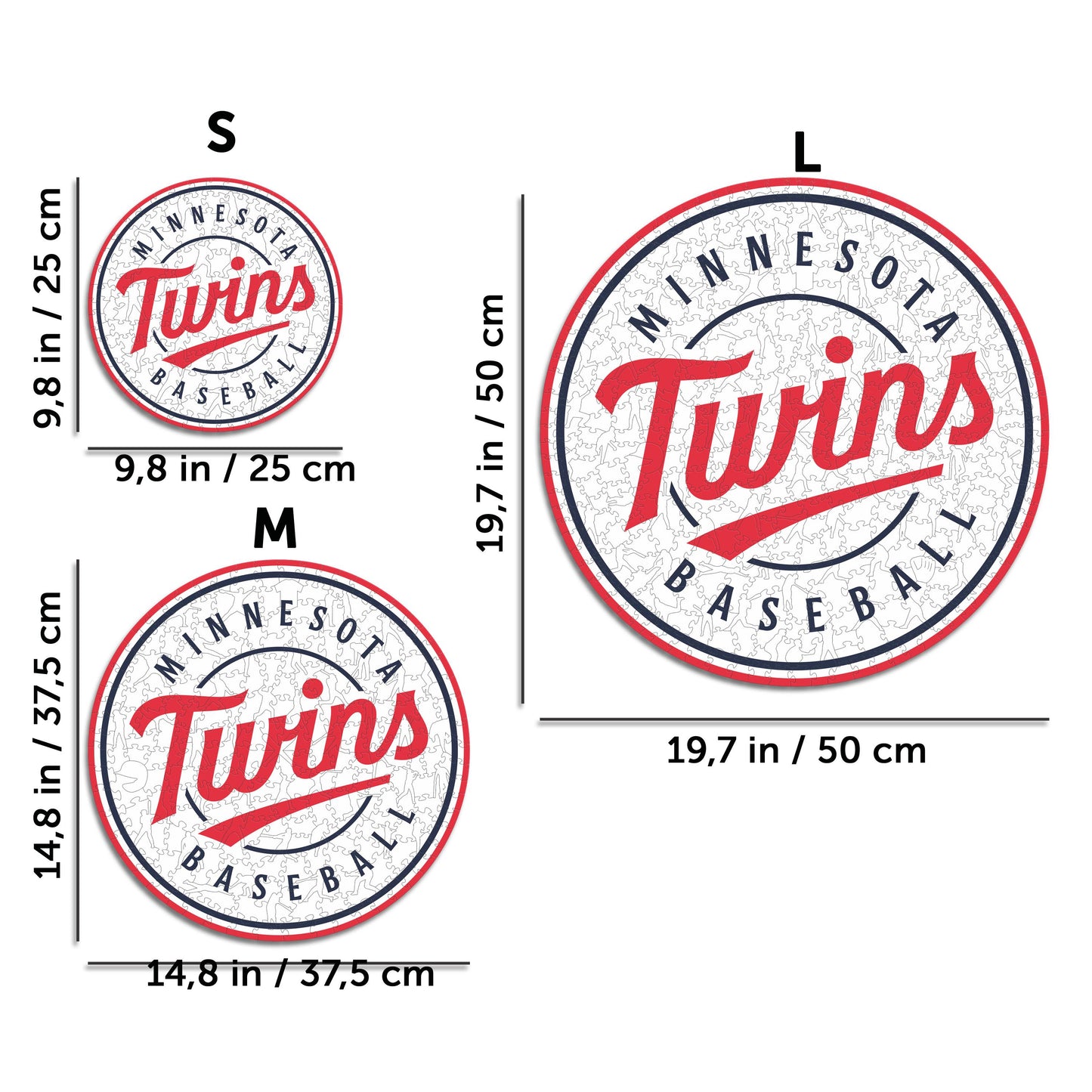 2 PACK Minnesota Twins™ Baseball + Primary Logo