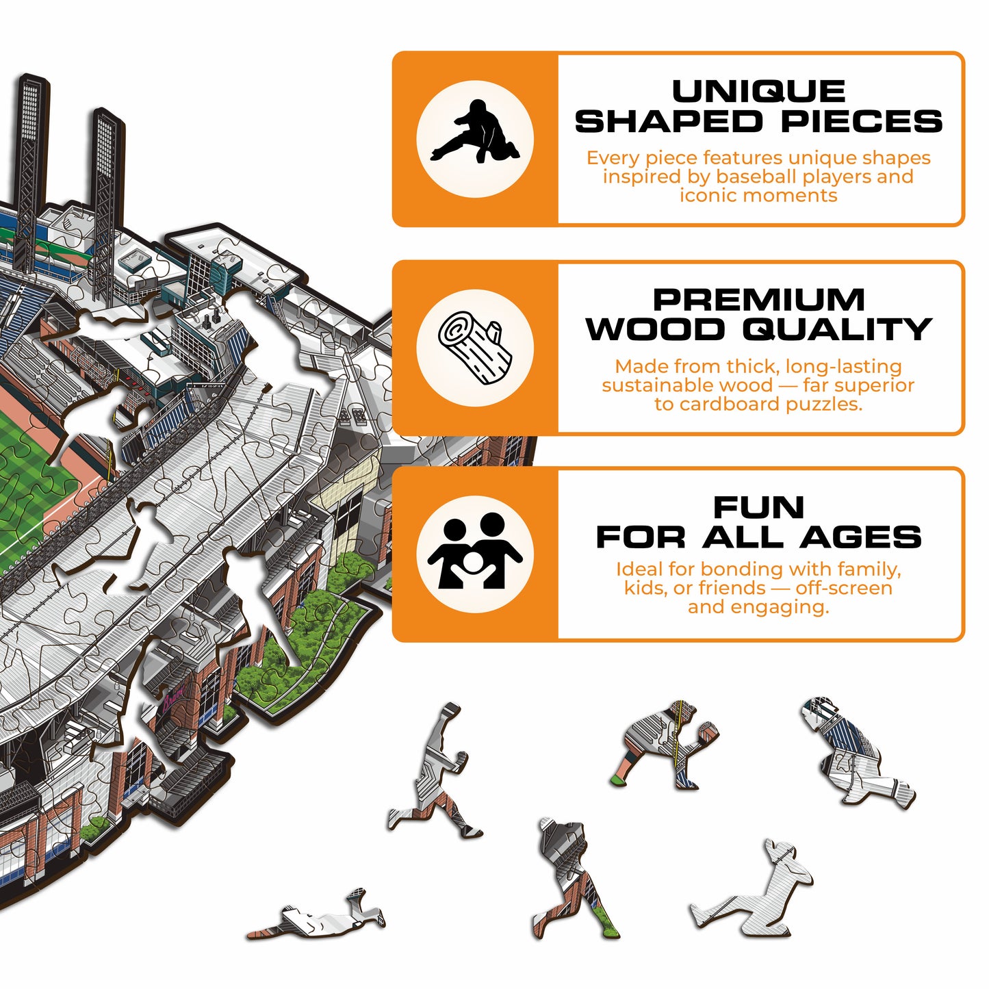 Atlanta Braves™ Truist Park Wooden Puzzle