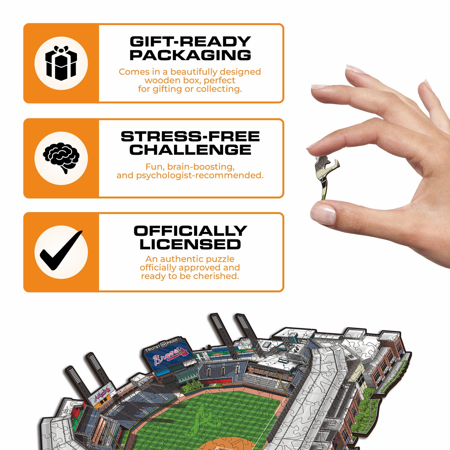 Atlanta Braves™ Truist Park Wooden Puzzle