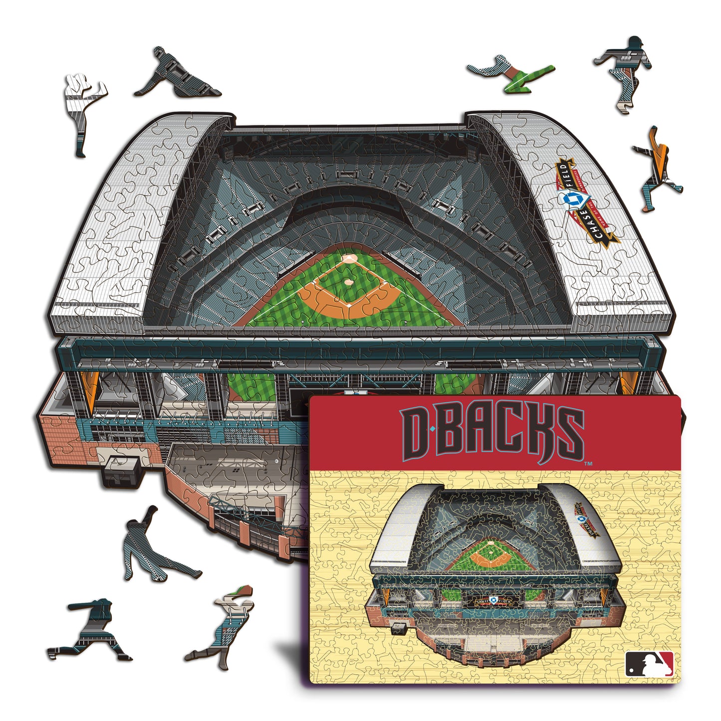 Arizona Diamondbacks™ Chase Field Wooden Puzzle