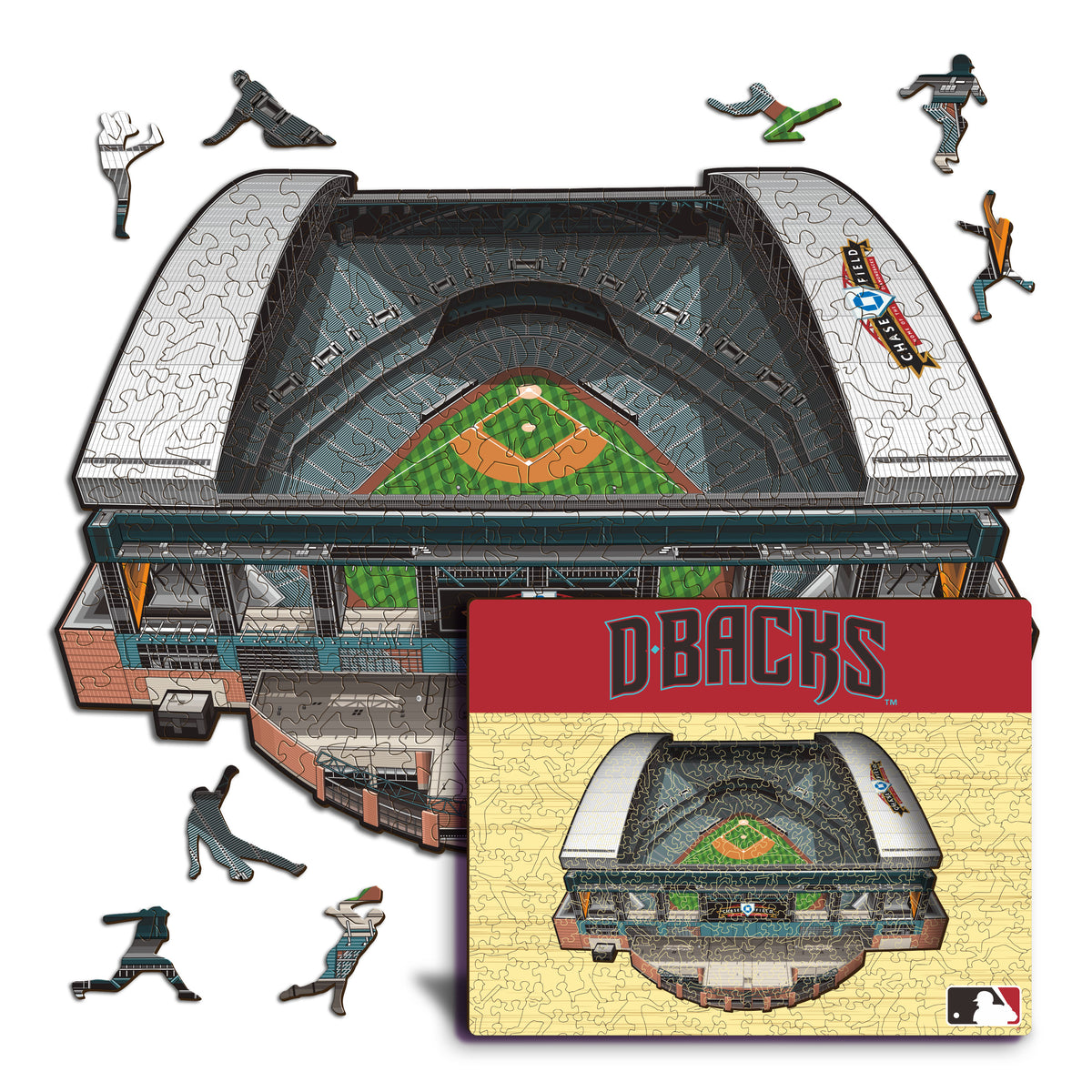 Pacote com 2 unidades de beisebol Arizona Diamondbacks™ + mascote 