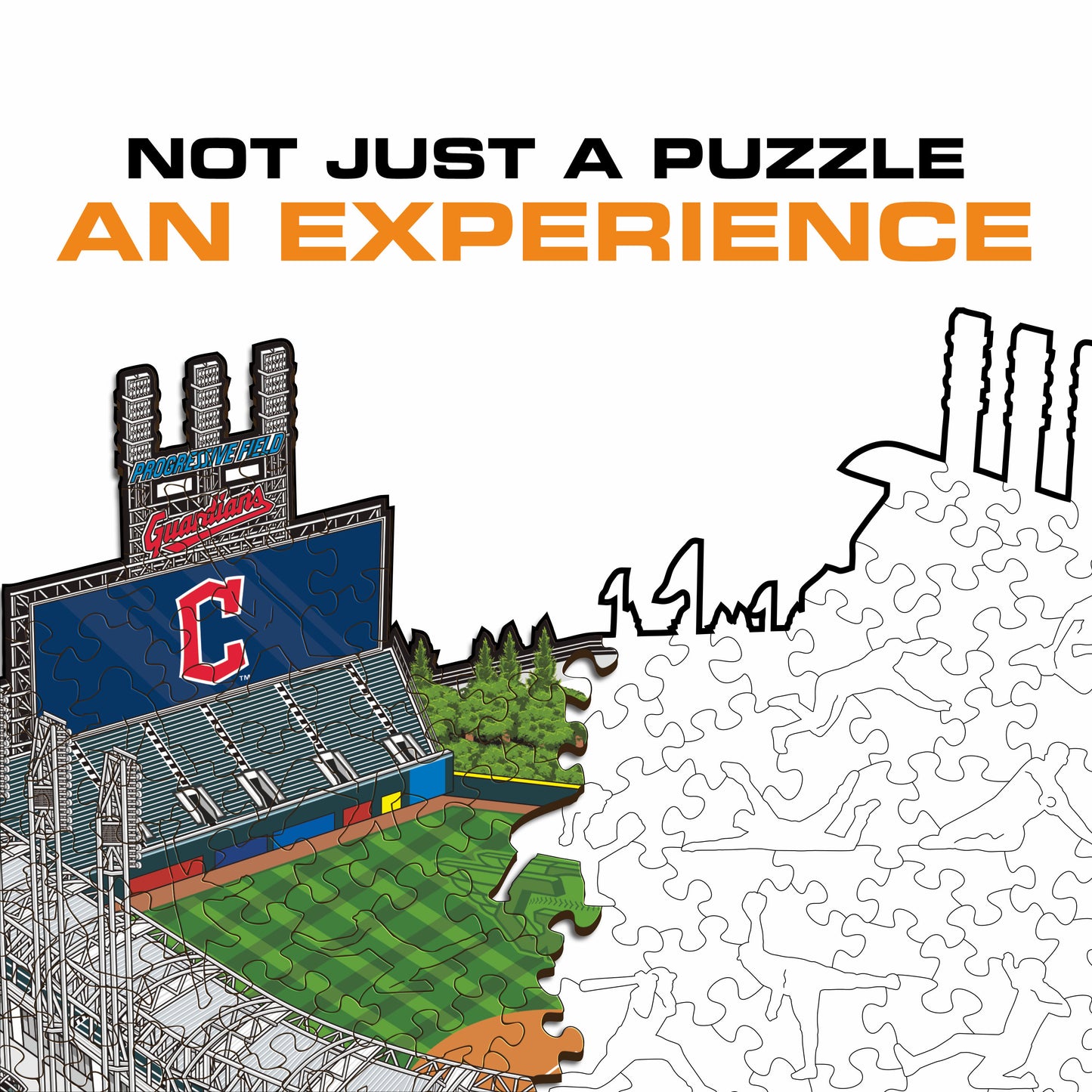 Cleveland Guardians™ Progressive Field Wooden Puzzle